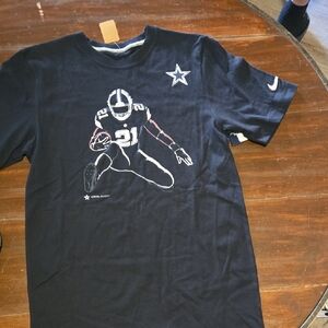 NWT Nike Navy Dallas Cowboys Graphic Football T-Shirt - Ezekial Elliot #980